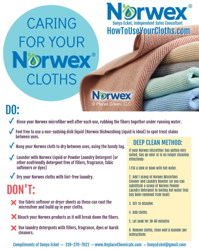 How To Wash Norwex Cleaning Cloths