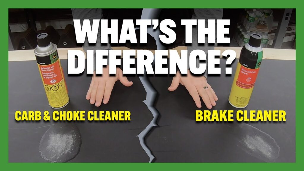 Is Brake Cleaner The Same As Carb Cleaner