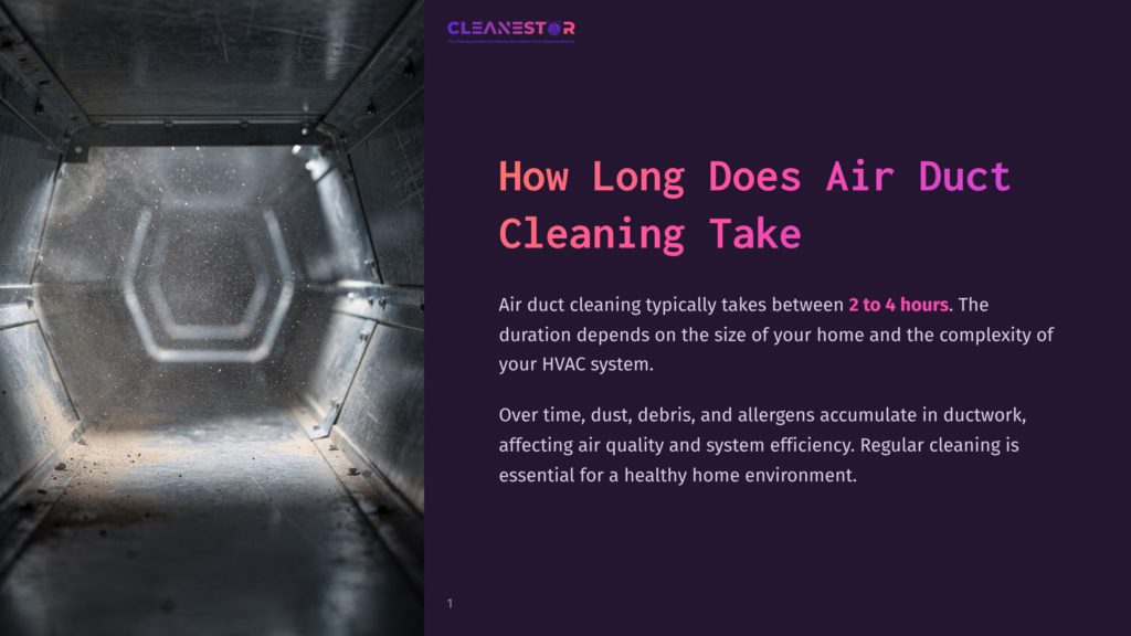 Interior Of A Dusty, Metal Air Duct With Visible Dust Particles Suspended In The Air, Illustrating The Need For Air Duct Cleaning.