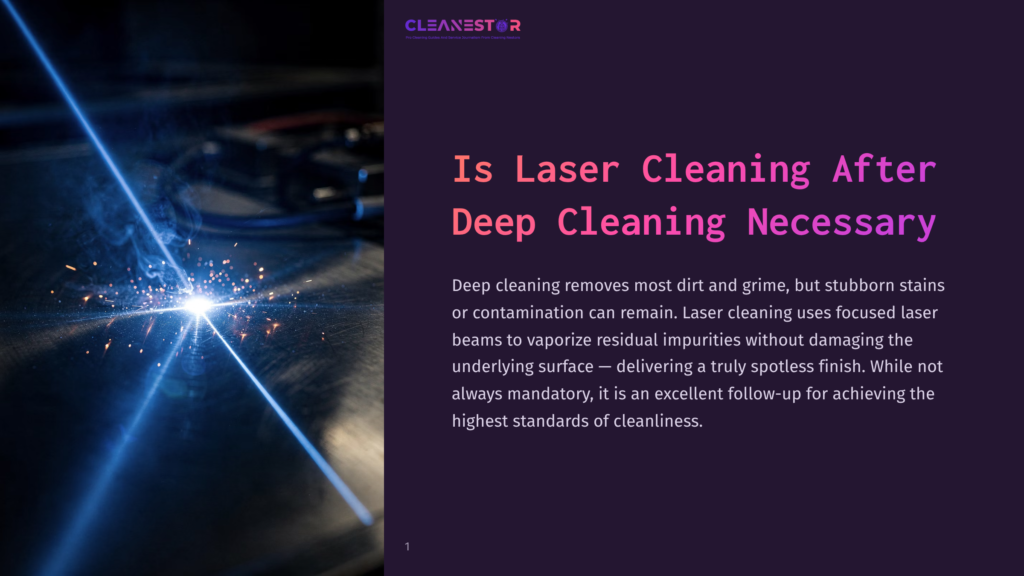 Close-Up Of A Laser Cleaning Process, Showing A Bright Blue Laser Beam Intensely Focused On A Metal Surface, Creating Sparks And Vaporizing Impurities For A Spotless Finish.