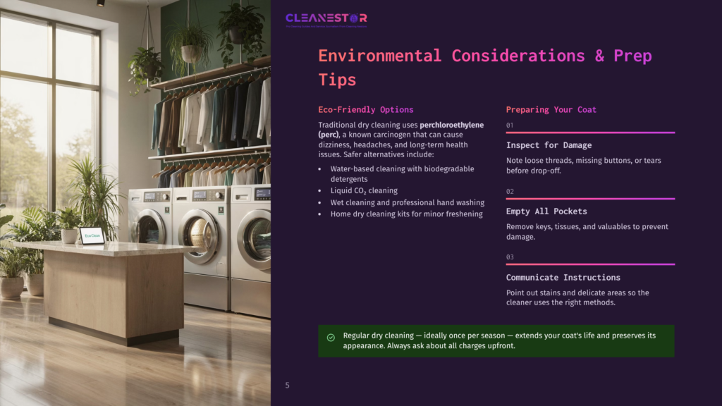 Cleanestor Logo Above A Modern, Well-Lit Laundromat With Rows Of Washing Machines And Dryers, And A Wooden Counter With A &Quot;Eco-Clean&Quot; Sign.