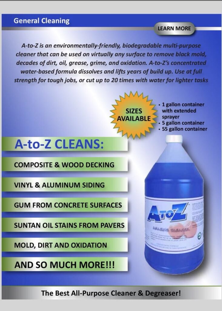 A To Z Cleaning Products