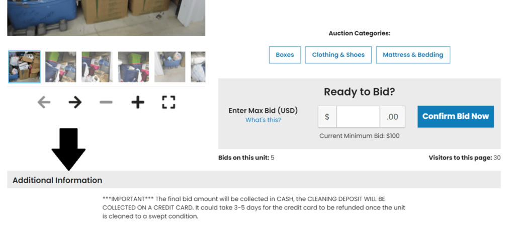 What Is A Cleaning Deposit On A Storage Auction What Is A Cleaning Deposit On A Storage Auction