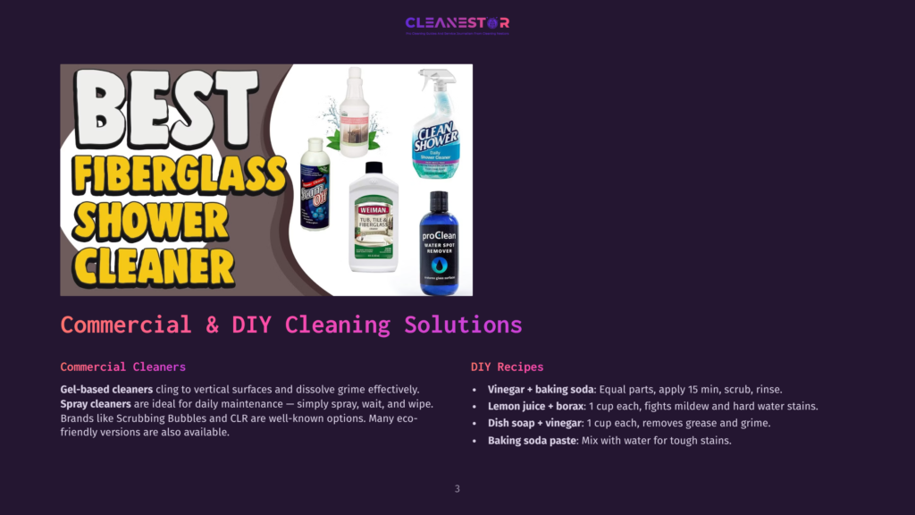 Best Fiberglass Shower Cleaner Products Displayed: Scrubbing Bubbles, Clr, And Other Cleaning Solutions For Commercial And Diy Use.